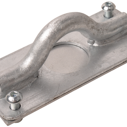 Cantonal Anneau d'arrimage avec contreplaque - matériau en acier galvanisé - adapté aux modèles Ifor Williams GX Plant Trailer