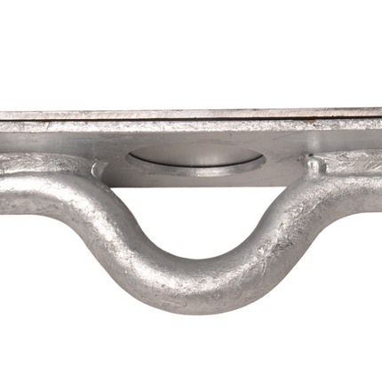 Cantonal Anneau d'arrimage avec contreplaque - matériau en acier galvanisé - adapté aux modèles Ifor Williams GX Plant Trailer