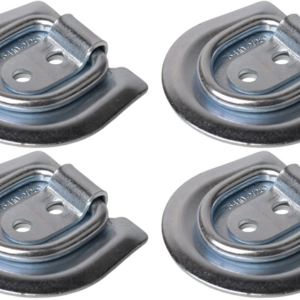 Cantonal Anneau de fixation à visser 72x62x10 mm - Ensemble de 4 pièces