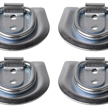 Cantonal Anneau de fixation à visser 72x62x10 mm - Ensemble de 4 pièces