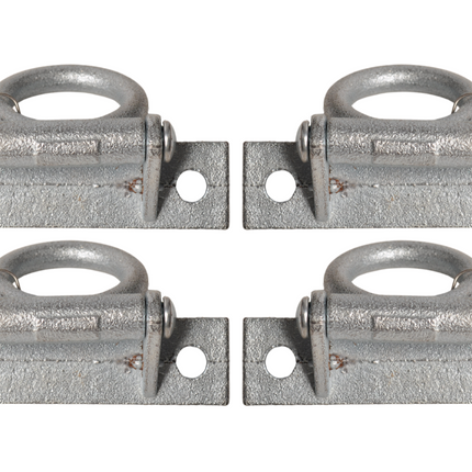 Cantonal Anneau de sol avec ressort 90x23 mm - ensemble de 4 pièces