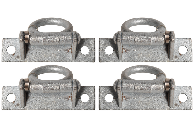 Cantonal Anneau de sol avec ressort 90x23 mm - ensemble de 4 pièces