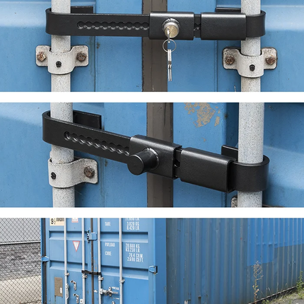 Cantonal Antivol de conteneur adapté aux camions et conteneurs - réglable de 22 à 43 cm - acier trempé
