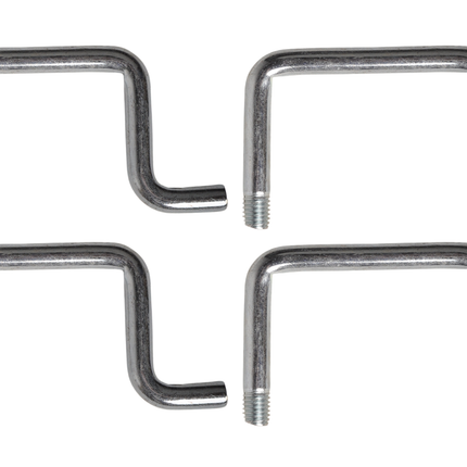 Cantonal Arceau d'arrimage avec tige filetée 10 mm 800 DaN - ensemble de 4 pièces