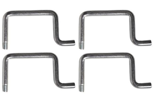 Cantonal Arceau d'arrimage avec tige filetée 10 mm 800 DaN - ensemble de 4 pièces