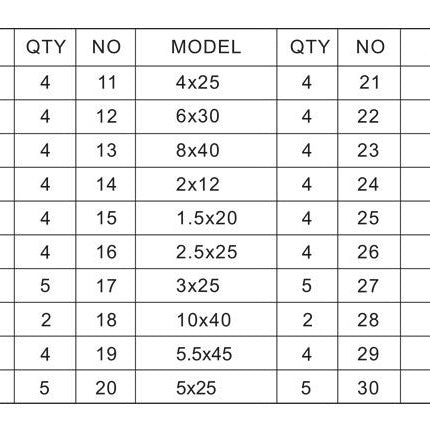 Cantonal Assortiment de goupilles de serrage 120 pièces
