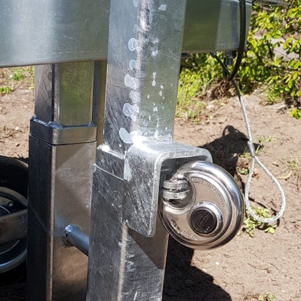 Cantonal Barre de stationnement antivol - convient à toutes les remorques avec timon en V