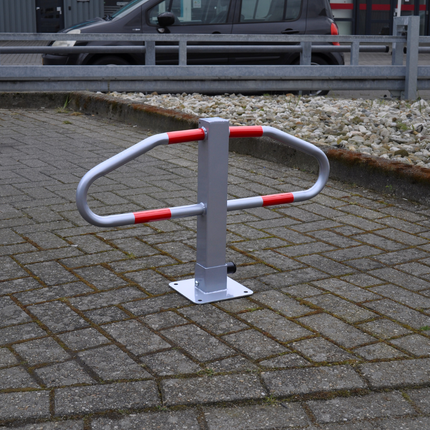 Cantonal Barrière de parking 465x750 mm - incluant du ruban réfléchissant