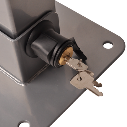 Cantonal Barrière de parking 465x750 mm - incluant du ruban réfléchissant