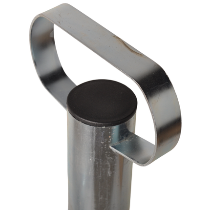 Cantonal Béquilles en acier inoxydable de haute qualité avec poignée - hauteur 700 mm - diamètre du tube 48 mm