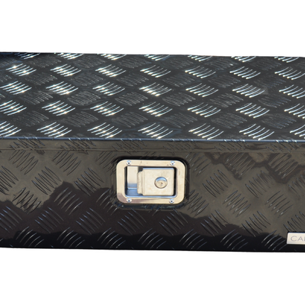 Cantonal Boîte à timon  en aluminium à motif larmé 765x330x245 mm - incluant un verrou intégré - Matériau de 2,5 mm d'épaisseur