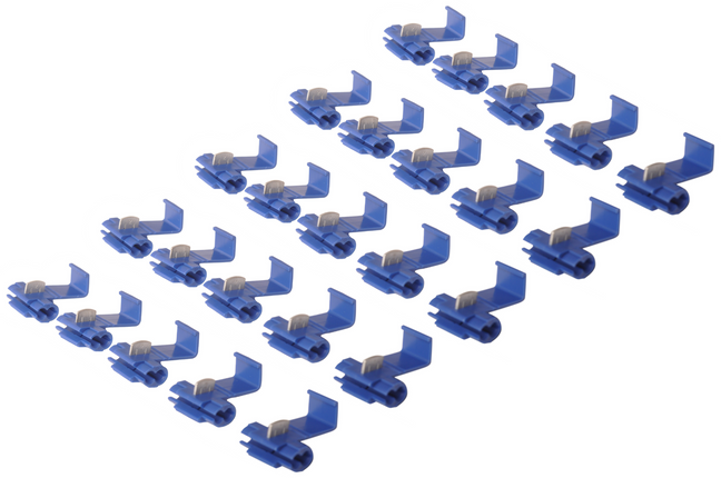 Cantonal Borne de dérivation bleue - connecteur de câble - 1-2,5 mm² - 25 pièces