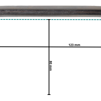 Cantonal Boulon en U / anneau d'attelage M12 80x123 mm