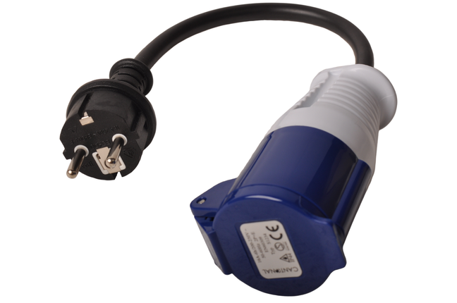 Cantonal Câble adaptateur 23 cm de schuko à prise CEE