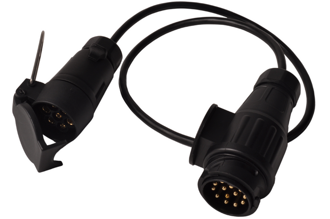 Cantonal Câble adaptateur 7 fils avec 1x 13 broches mâle & 1x 7 broches femelle - 80 cm