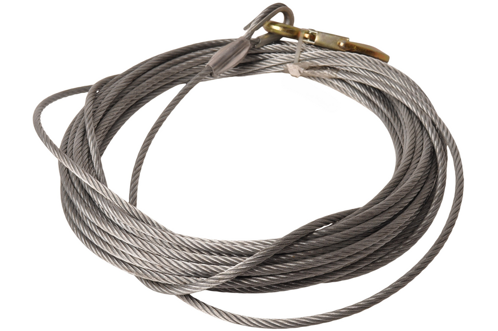 Cantonal Câble de treuil avec crochet (6 mm x 15,2 mètres)