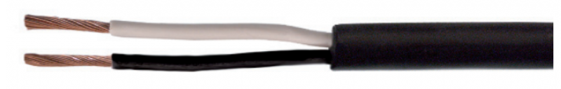 Cantonal Câble d'éclairage à 2 conducteurs (2x0,75 mm²)