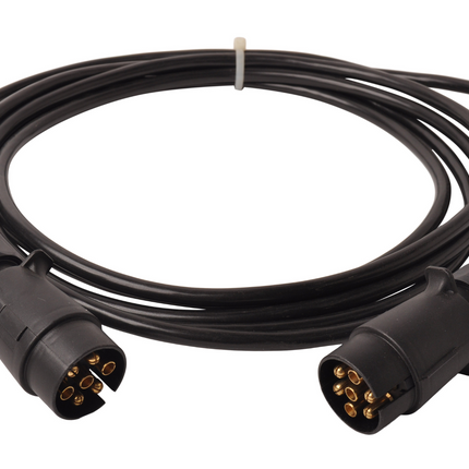 Cantonal Câble d'extension de 5 mètres à 7 fils avec 2x 7 broches prises - 500 cm