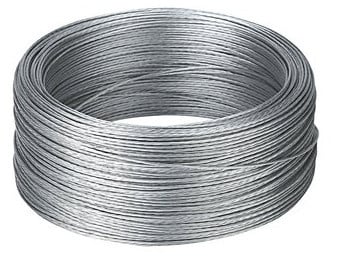 Cantonal Câble en acier galvanisé 4 mm par mètre courant