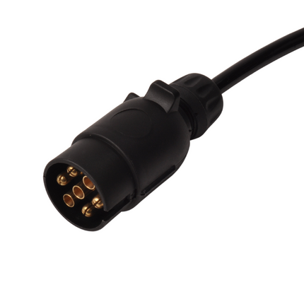 Cantonal Câble spiralé premium 7 fils et 2x prises 7 broches - 90 à 250 cm