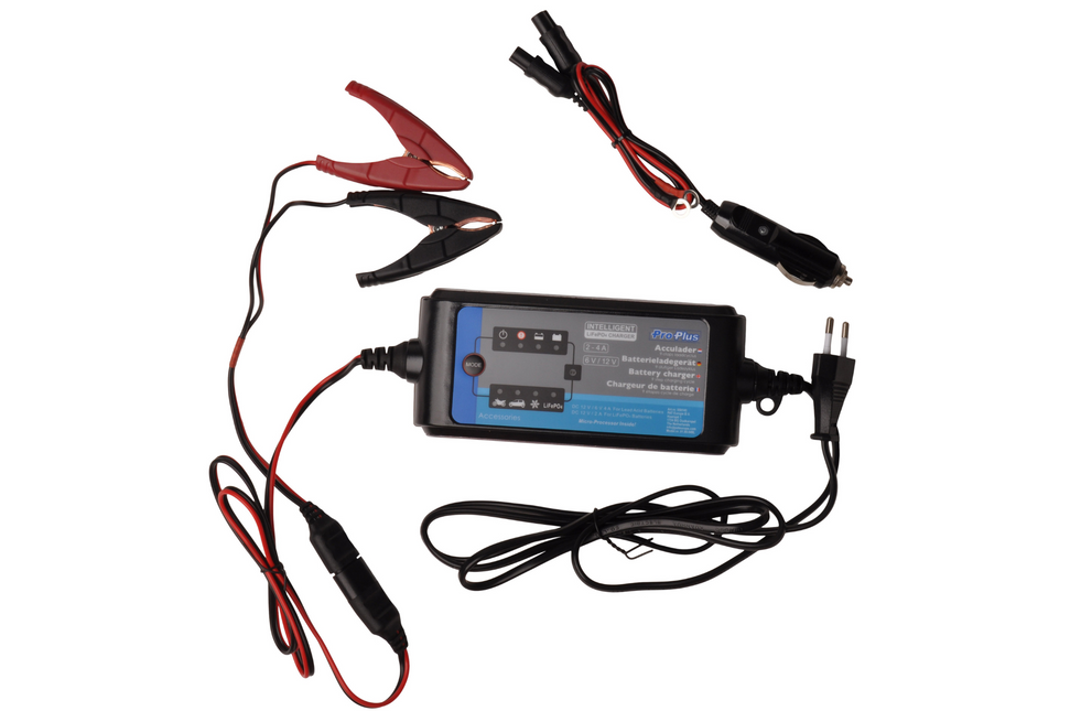 Cantonal Chargeurs de batterie 6V/12V 2-4AMP Cycle de charge en 9 étapes