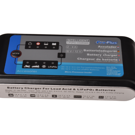 Cantonal Chargeurs de batterie 6V/12V 2-4AMP Cycle de charge en 9 étapes