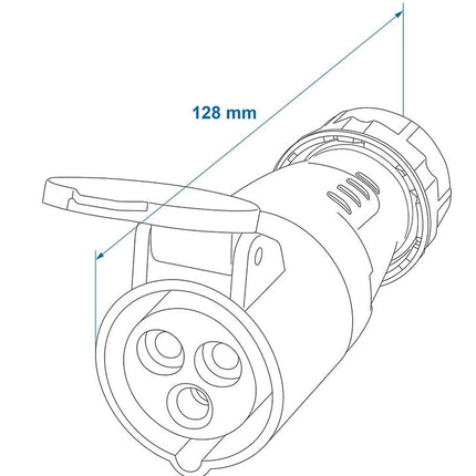 Cantonal Connecteur CEE 16A - femelle