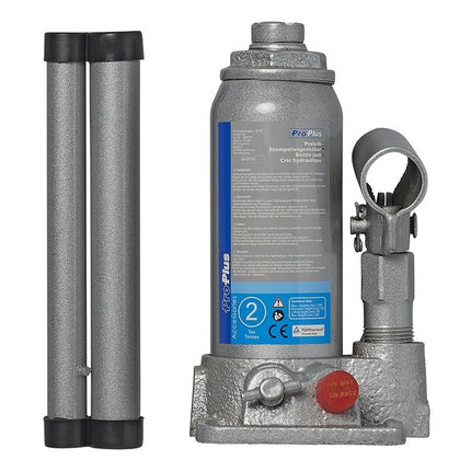 Cantonal Cric à bouteille - charge maximale 2 tonnes (2000 kg) - homologué TüV/GS