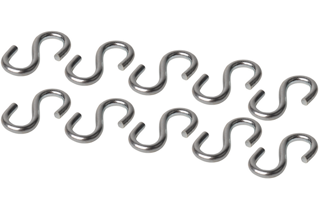 Cantonal Crochet en S 35x4 mm - 10 pièces