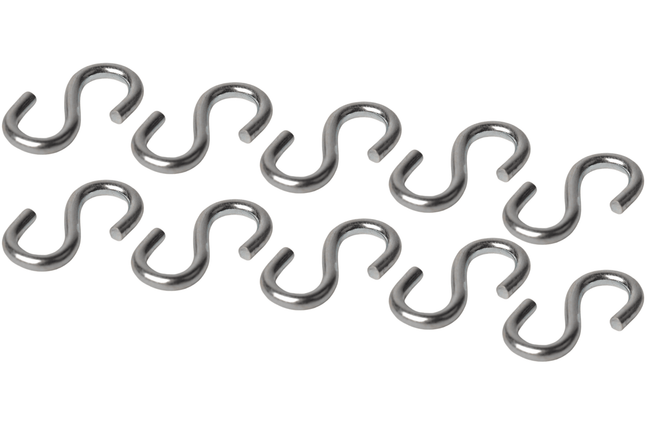 Cantonal Crochet en S 35x4 mm - 10 pièces
