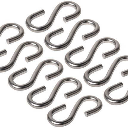 Cantonal Crochet en S 70x7 mm - 10 pièces