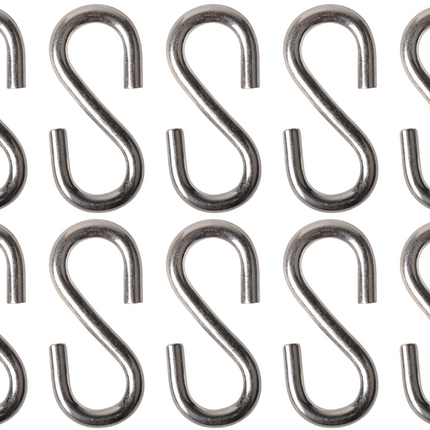 Cantonal Crochet en S 70x7 mm - 10 pièces