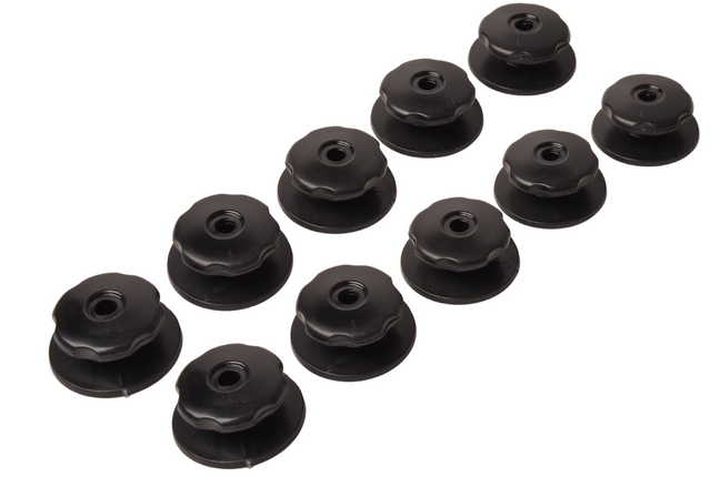 Cantonal Crochets à corde inclus vis - 10 pièces