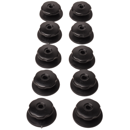 Cantonal Crochets à corde inclus vis - 10 pièces