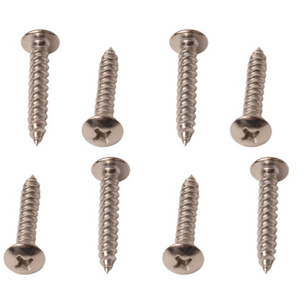 Cantonal Crochets à corde inclus vis - 10 pièces