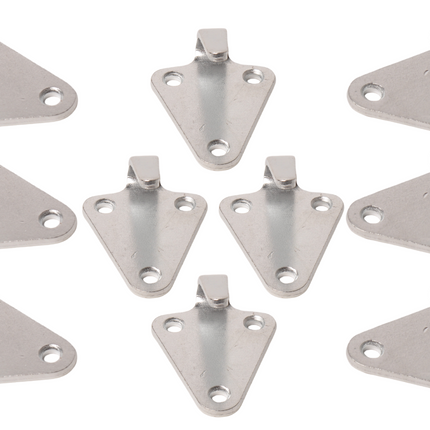 Cantonal Crochets pour élastique ou corde - 40x45 mm - 10 pièces