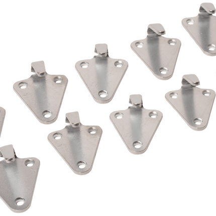 Cantonal Crochets pour élastique ou corde - 40x45 mm - 10 pièces