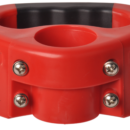 Cantonal Dispositif de manœuvre Premium pour roue jockey 48 mm - caoutchouc solide