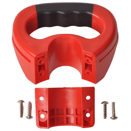 Cantonal Dispositif de manœuvre Premium pour roue jockey 48 mm - caoutchouc solide