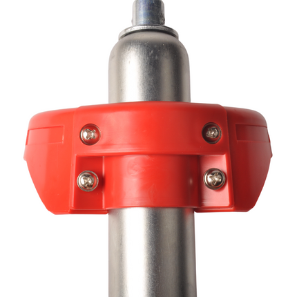 Cantonal Dispositif de manœuvre Premium pour roue jockey 48 mm - caoutchouc solide