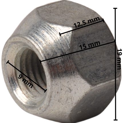 Cantonal Écrou de roue (M10 x 1,25) conique