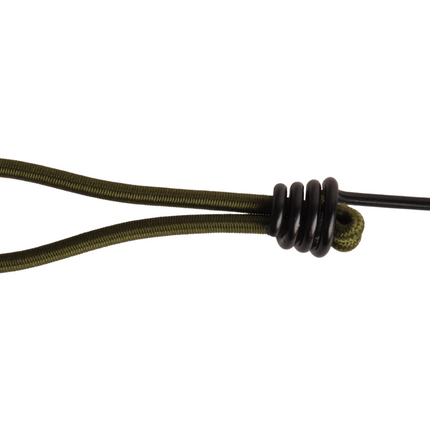 Cantonal Élastiques avec crochet - 15 cm - vert foncé avec crochet noir