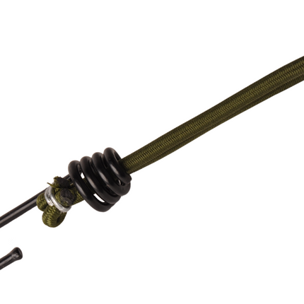 Cantonal Élastiques avec crochet - 15 cm - vert foncé avec crochet noir