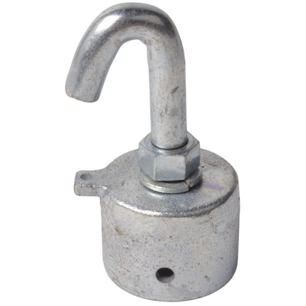 Cantonal Embout barre barre thoracique remorque pour chevaux 53x43 mm - crochet rond