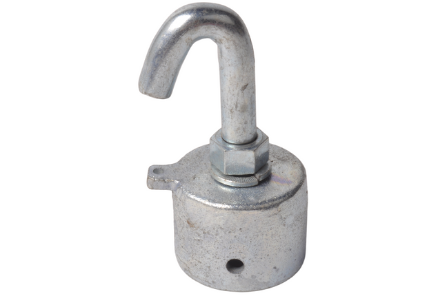 Cantonal Embout barre barre thoracique remorque pour chevaux 53x43 mm - crochet rond