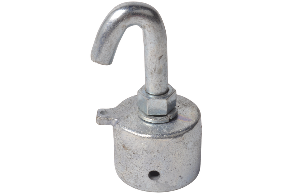 Cantonal Embout barre barre thoracique remorque pour chevaux 53x43 mm - crochet rond