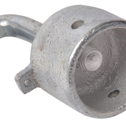 Cantonal Embout barre barre thoracique remorque pour chevaux 53x43 mm - crochet rond