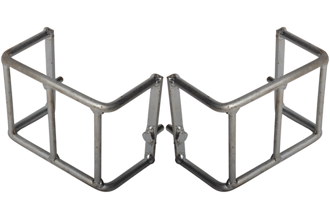 Cantonal Ensemble de 2 grilles de protection pour feu arrière - acier - 140x110x70 mm