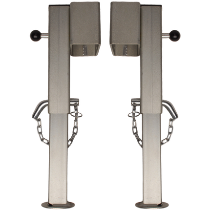 Cantonal Ensemble de 2 pieds de support - adaptés pour remorque Eduard sans perçage