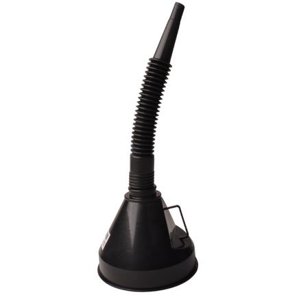 Cantonal Entonnoir avec tuyau flexible et filtre intégré.